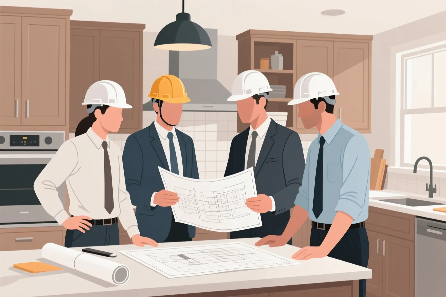 Bosco Construction LLC team working on a renovation project