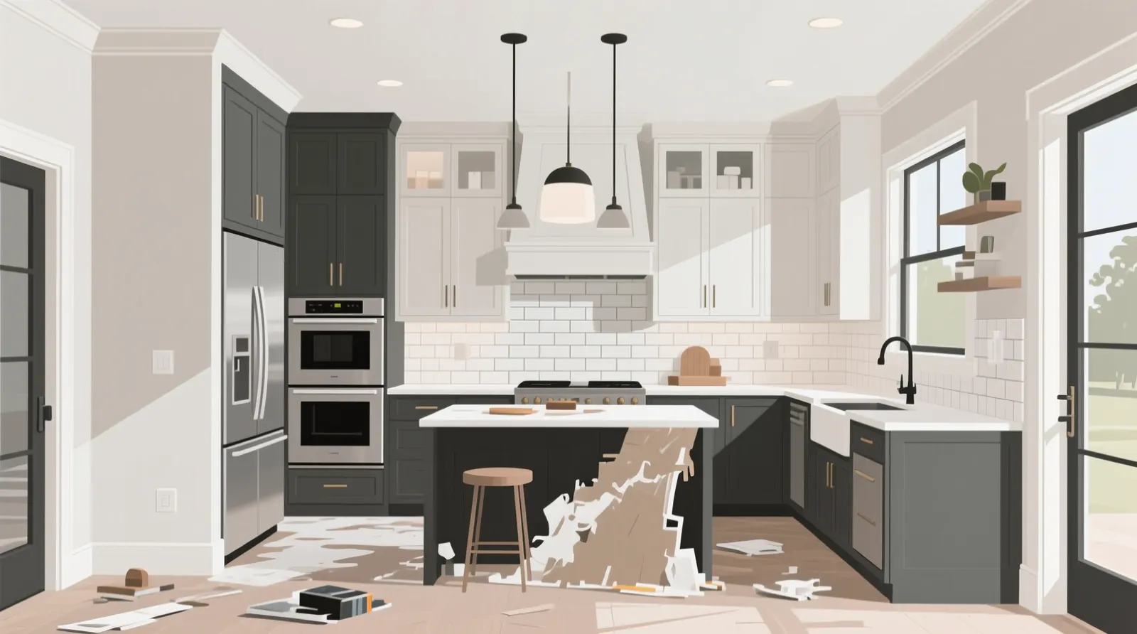 Completed renovation project in the DMV area